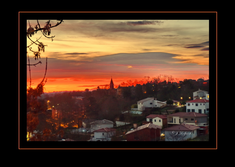 Couché du soleil sur pechabou