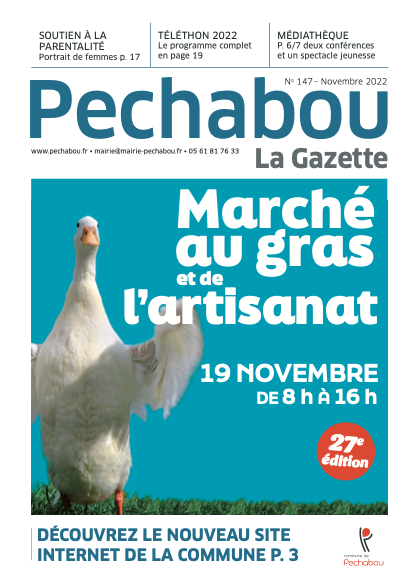 Capture d’écran 2022-11-23 à 09.29.46 La Gazette de Pechabou novembre 2022