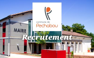 La mairie de Pechabou recrute 1 ATSEM à temps non complet (33 heures) à compter du 9 mai 2023
