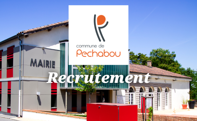 La mairie de Pechabou recrute 1 ATSEM à temps non complet (33 heures) à compter du 9 mai 2023