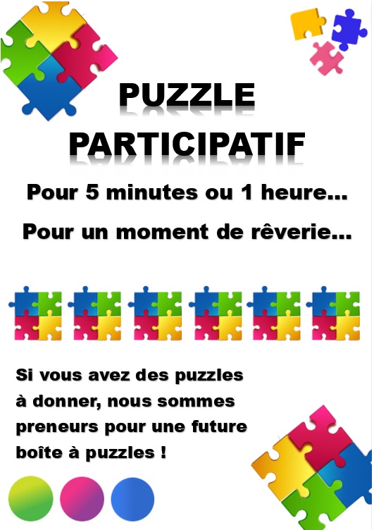Affiche puzzle participatif