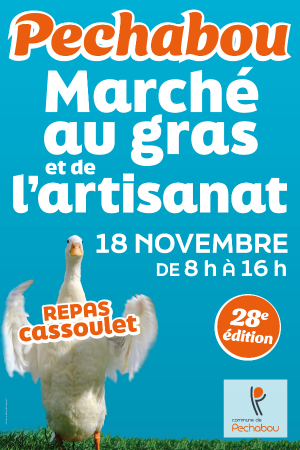 Affiche marché au gras de Pechabou 2023
