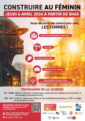 Des professionnelles du bâtiment parlent aux femmes