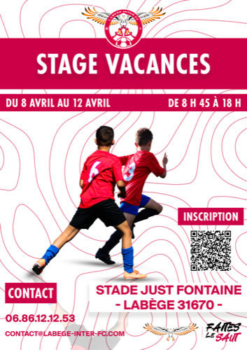 Stage vacances de foot