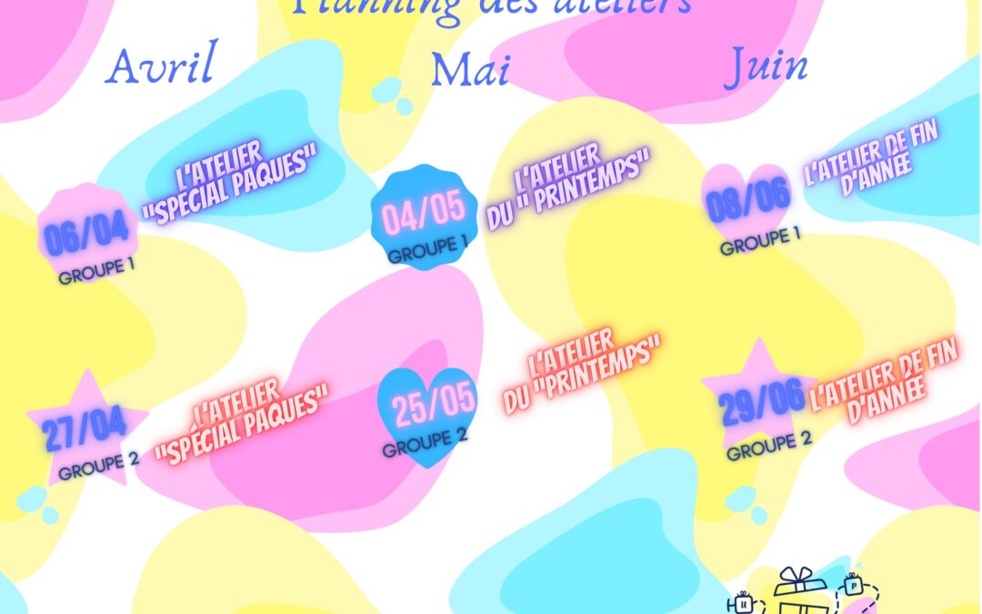 Avril, mai, juin, le calendrier d’Un présent pour nous