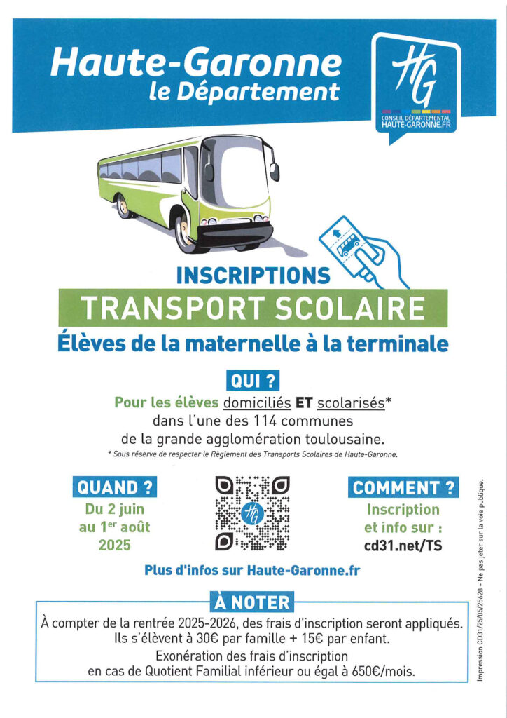 Transport scolaire 2025-2026