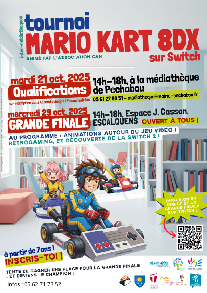Tournoi Mario Kart médiathèque