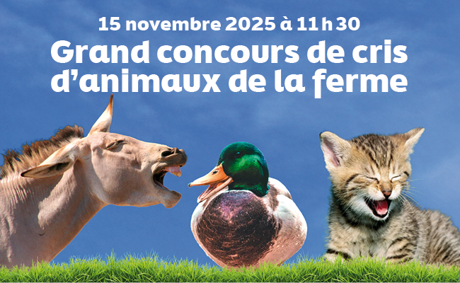 Inscrivez-vous au concours d’imitation de cris d’animaux