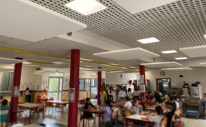 école acoustique cantine blocs climatiseur