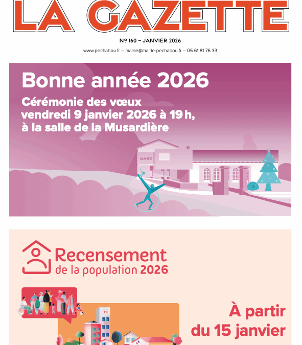 La Gazette de Pechabou janvier 2026