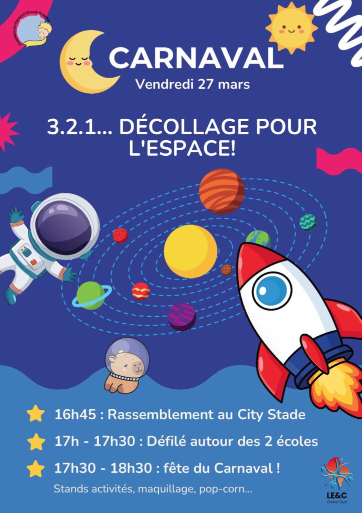 Affiche carnaval APE ALAÉ 2026