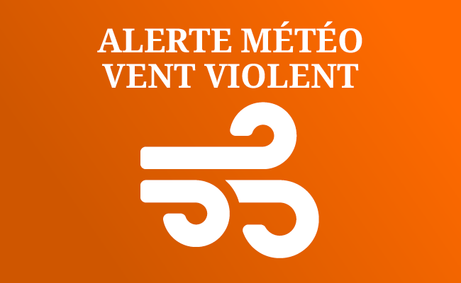 Alerte vent violent pour cette nuit