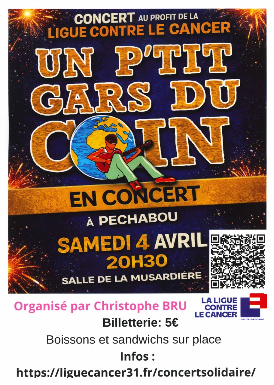 Affiche concert au profit de la ligue contre le cancer 31