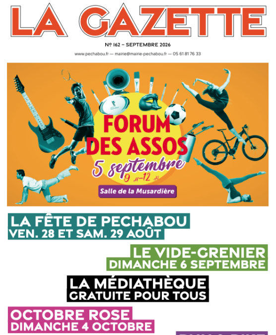 La Gazette de Pechabou septembre 2026