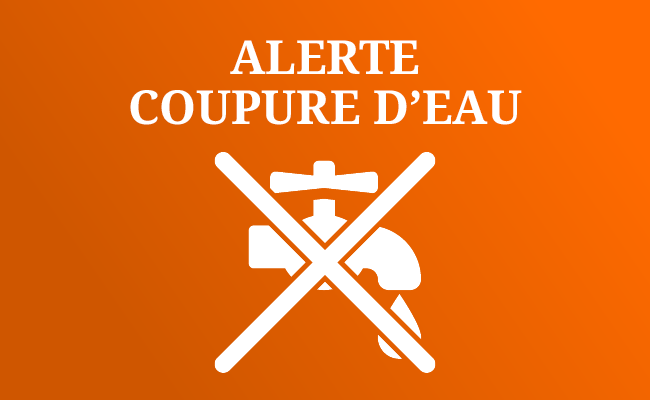 alerte coupure d’eau